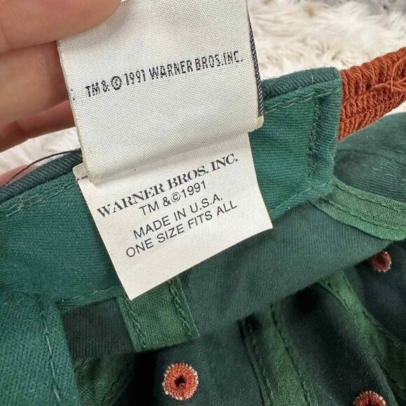 Vintage Acme Clothing Hat Yosemite Sam Green Baseball Cap Embroidered - Picture 7 of 7